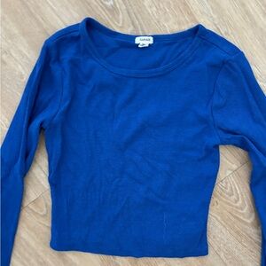 GARAGE EXTRA SMALL LONG SLEEVE TOP - DARK BLUE